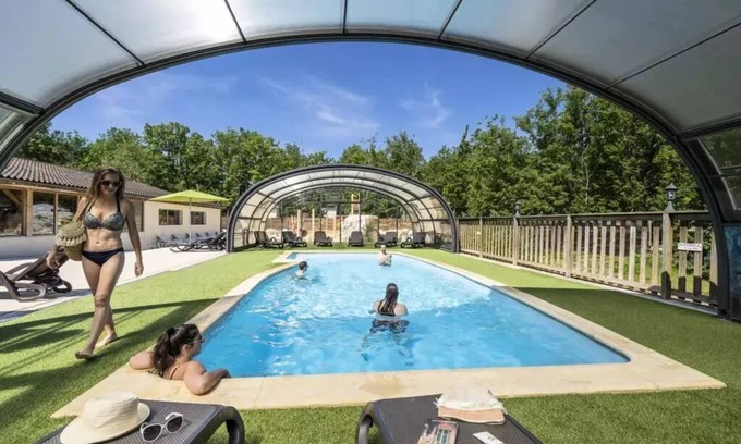 Cenac-et-Saint-Julien Casa | Camping Romanée Le Lou Castel**** - COMFORT mobile home - 1 bedroom for 2 people