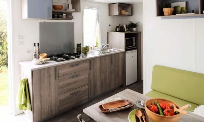 Saint-Genix-sur-Guiers Casa | Camping les Bords du Guiers *** - Super Mercure mobile home 3 rooms 4/5 people