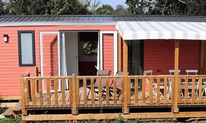 Cahagnolles Casa | Camping L'Escapade - Casa móvil Flores 4 Habitaciones 6 Personas