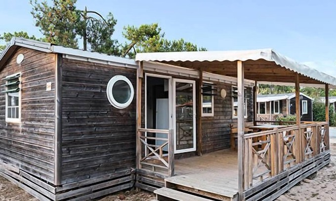 Biesheim Casa | Camping L'Ile du Rhin ** - Acogedora casa móvil de 4 habitaciones para 6 personas