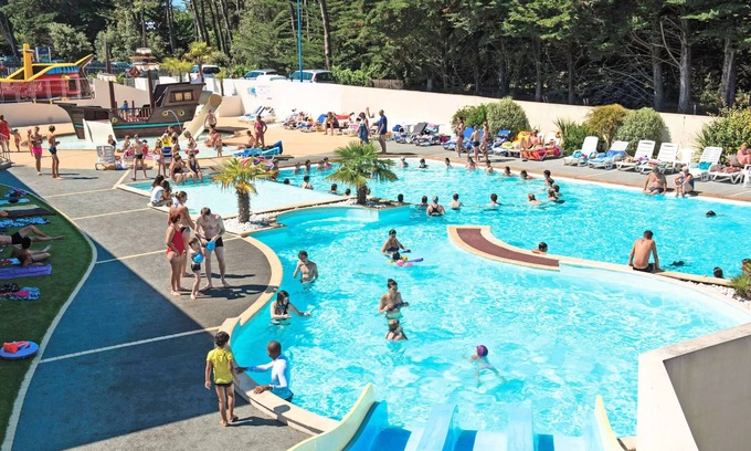 Brem Sur Mer Casa | Camping L'Océan ***** - Cottage Grand Confort TV 3 habitaciones 4 personas 2 baños