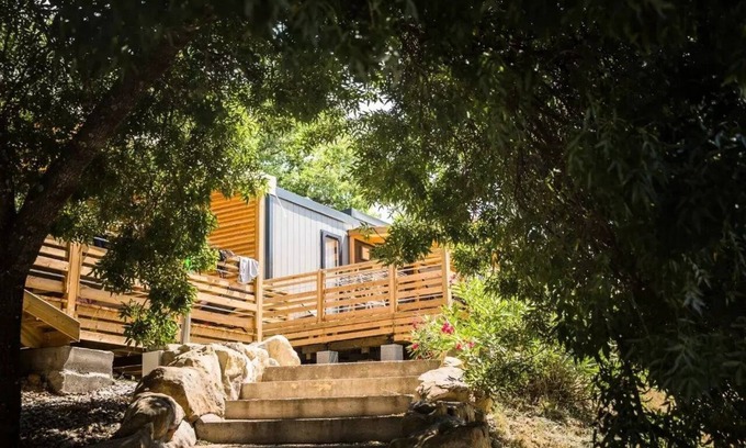 Ruoms Casa | Camping la Chapoulière **** - Casa móvil Taos Luxury 3 habitaciones 4 personas