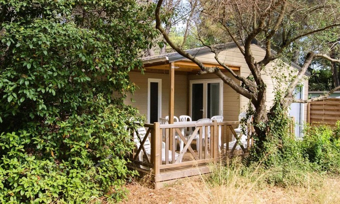 Carqueiranne Chalet De Esquí | Camping Le Beau Vézé **** - Chalet Vanille 4 habitaciones 6/8 personas