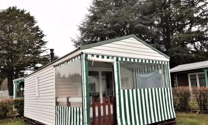 Saint-Nicolas des Eaux Casa | Camping Le Clos du Blavet *** - Mobil home LONDON 24m2 / 2 bedrooms - covered terrace 4 people
