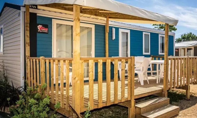 Olonne-sur-Mer Casa | Camping Le Nid d'Été **** - Camping Maeva - Casa móvil de 4 habitaciones para 6 personas + TV