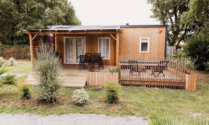 Saint-Laurent-de-Medoc Casa | Camping Le Paradis **** - Mobile Home Magnolia 3 Rooms 4 People Air-conditioned + TV