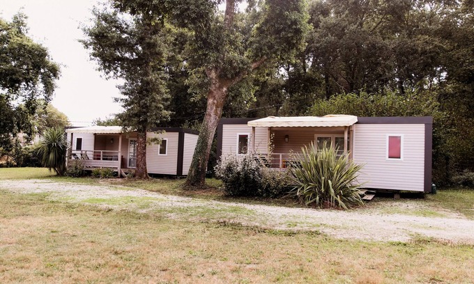 Saint-Laurent-de-Medoc Casa | Camping Le Paradis **** - Mobile Home Camélia 3 Rooms 4 People + TV