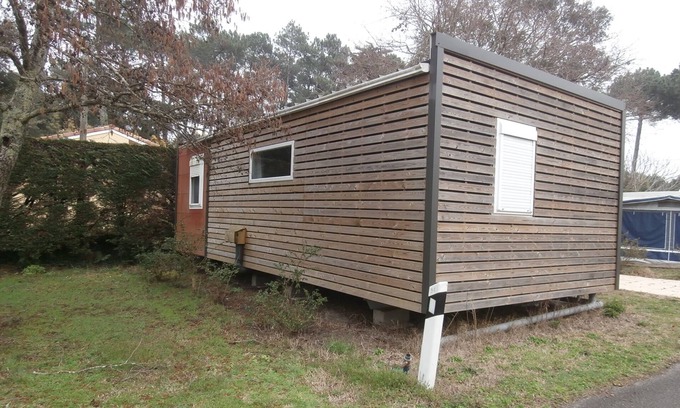 Messanges Casa | Camping Le Moussaillon 3 *** Magnífica piscina Mobil Home contemporánea TBE