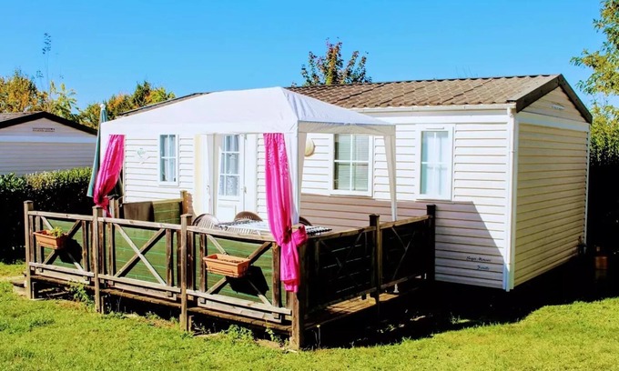 Verteillac Casa | Camping Le Pontis*** - Mobile Home 3 rooms 5 people covered terrace