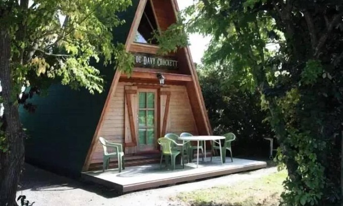Sallertaine Casa | Acampar P'tites casas de la pradera - Cottage 3 habitaciones 4 personas (2 adultos como máximo) - "cabaña de David croquet" -