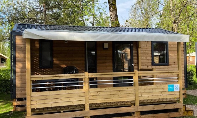 Pont-de-Poitte Casa | Camping Les Pêcheurs*** - Bermude 3-room mobile home for 5 people with air conditioning