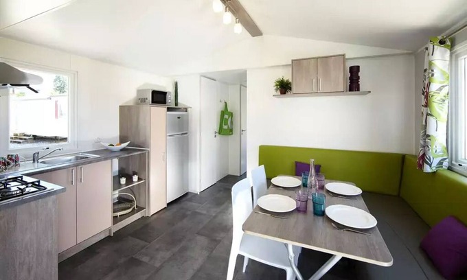 Pont-de-Salars Casa | Camping Les Terrasses du Lac **** - Casa móvil 3 piezas 4/6 personas