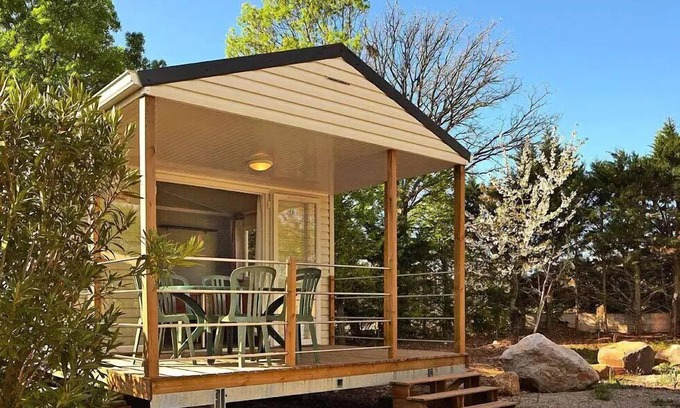 Canet Casa | Camping maeva Club Les Rivières **** - Mobil Home Comfort Plus 2 Rooms 2 People Air-conditioned + TV