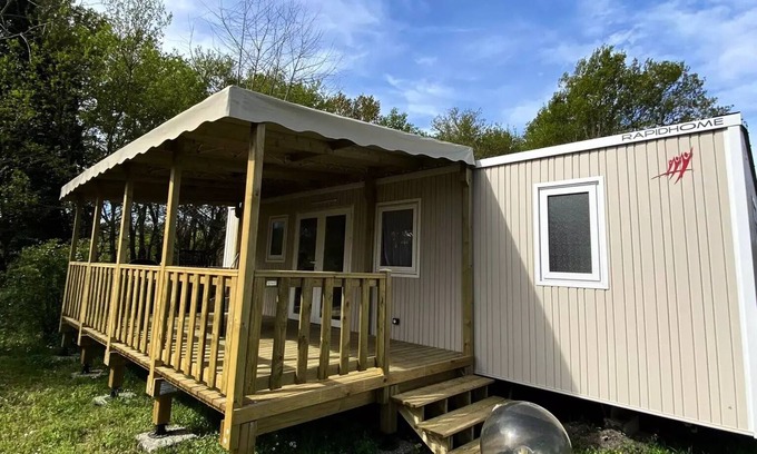 Saint-Paul-en-Born Casa | Camping La Clairière **** - Casa Móvil O'Hara 3 Habitaciones 4 Personas