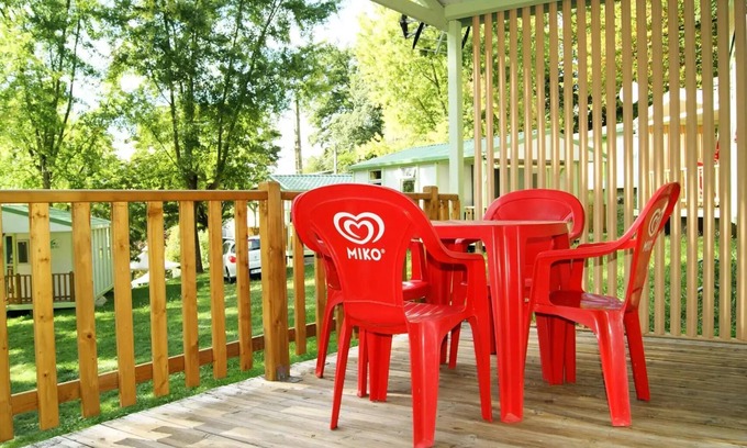 Saint-Girons Chalet De Esquí | Camping Park PALETES *** - Chalet 2 habitaciones 2 Personas Tonga