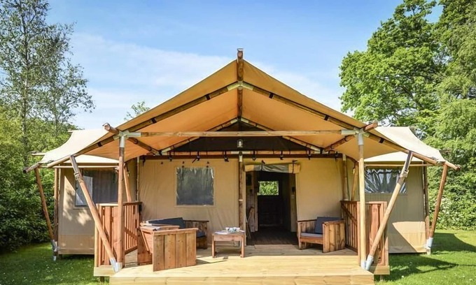 Cassagnabere-Tournas Casa | Camping Pré Fixe **** - Luxury Lodge 3 habitaciones 5 Personas