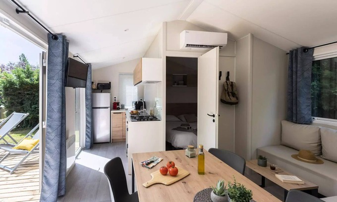 Doussard Casa | Camping Romanée La Ferme de la Serraz***** - Premium 4-room mobile home for 6 people