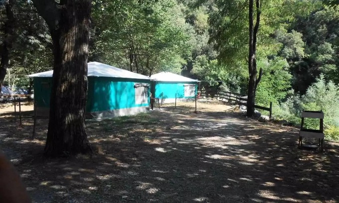 Pont d'Herault Casa | Camping the Gorges de l'Hérault*** - Canvas bungalow 3 rooms 4/5 people Without toilet blocks