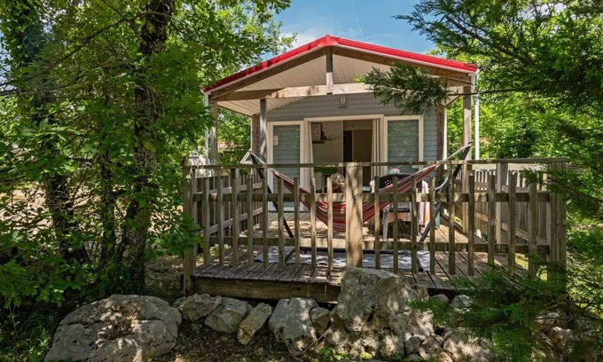 Saint-Antonin Noble Val Casa | Camping Les 3 Cantons **** - Casa móvil Aveyron 3 habitaciones 4 personas