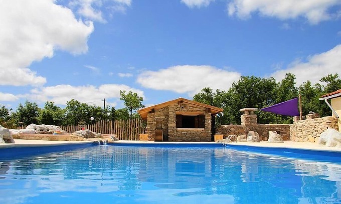 Saint-Antonin Noble Val Casa | Camping Les 3 Cantons **** - Tent Lodge 3 habitaciones 4 personas