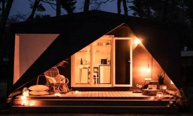 Vauvert Casa | Camping Flower Le Mas de Mourgues*** - Ecrin Cocoon Unusual (without sanitary facilities) 3 Rooms 4 People