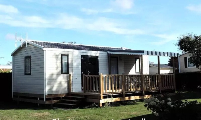 Cahagnolles Casa | Camping L'Escapade - Casa móvil del Caribe 3 habitaciones 4 Personas