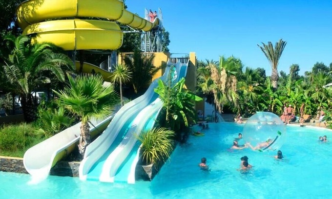 Serignan-Plage Casa | Camping **** L'Etoile de Mer - Casa móvil intuición de lujo 4 Habitaciones 6 Personas