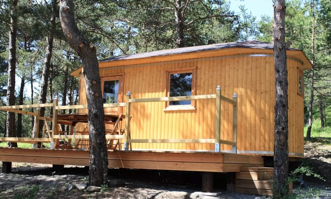 La Salle-en-Beaumont Chalet De Esquí | Camping Le Champ largas **** - Barrique 2 habitaciones para 2 personas