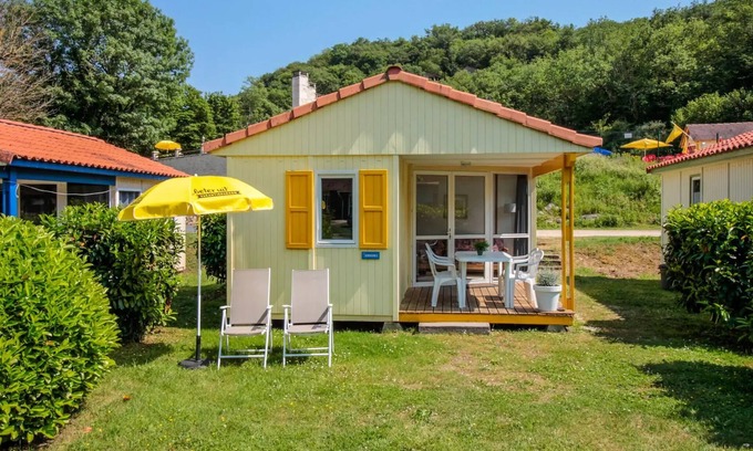 Souillac Chalet De Esquí | Camping La Draille - Chalet Dordogne 3 habitaciones 5 personas