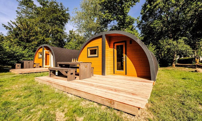 Huelgoat Chalet De Esquí | Campsite La Rivière d'Argent *** - Double Pod - 30m2 - 2 bedrooms 4pers 4 people