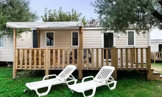 Houlgate Casa | Campsite La Vallée***** - Mobile home Comfort XL 3 rooms 4 people - TV