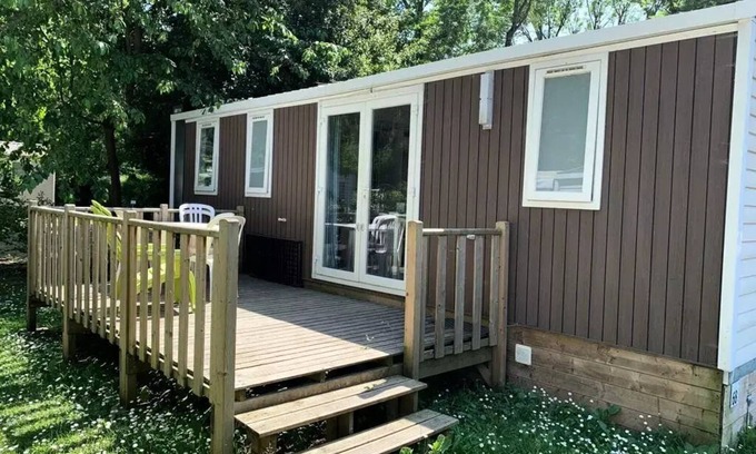 Saint-Leu-dEsserent Casa | Campsite Le Pré des Moines *** - Mobile home CORIANDRE +++ 3 bedrooms 2 to 8 people - 2 pers. included in the tariff
