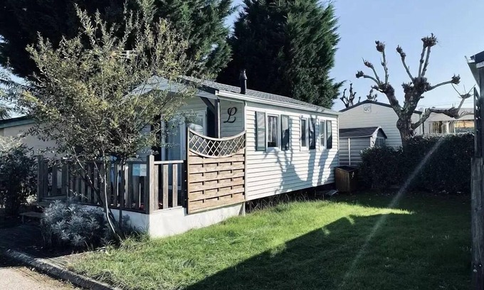 Fumel Casa | Campsite Les Catalpas *** - H 28G Mobilhome CLIM Conf 1 ch Ideal Couple Bed 160 2 persons