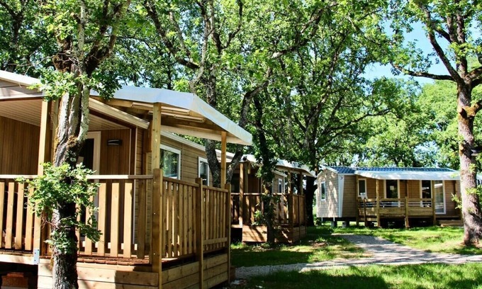 Rocamadour Casa | Camping Les Cigales*** - Cottage Family Premium 2 bedrooms 4/6 people Air-conditioned