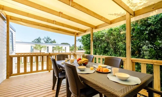 Bois-de-Cene Casa | Camping Le Bois Joli *** - Casa móvil 3 habitaciones 4 personas