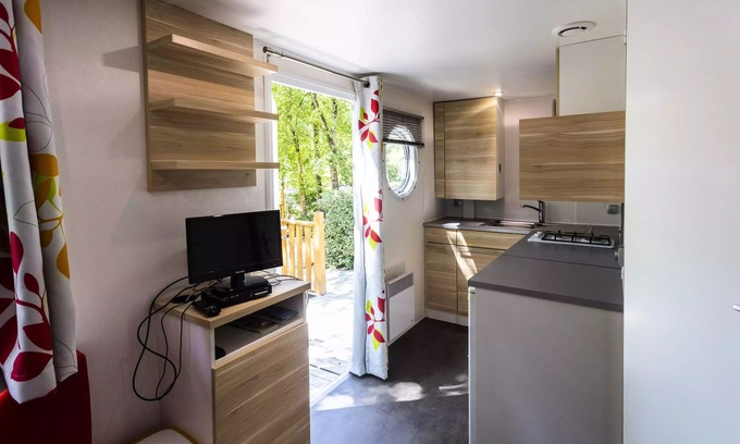 Servies Casa | Camping Saint Pierre de Rousieux *** - Casa móvil Ohara 2 habitaciones 2 Personas