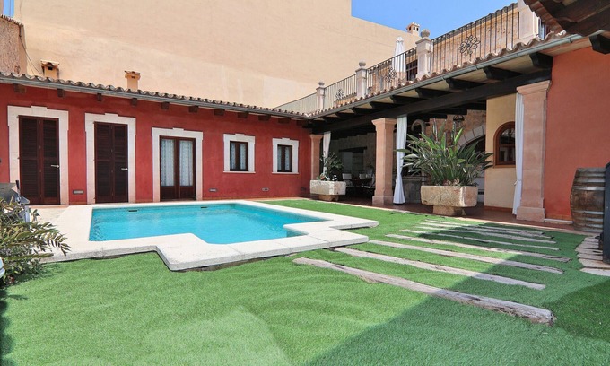 Muro Villa | Can Bassa 243 fantástica villa con piscina privada, terraza, barbacoa y aire acondicionado