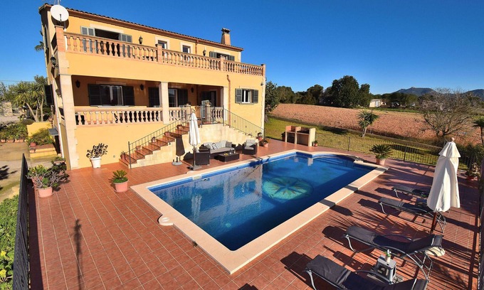 Cas Concos Villa | Can Claret Gran 176 maravillosa villa con piscina privada, gran terraza, aire acondicionado y WiFi