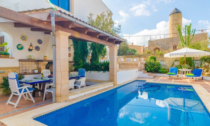 Colonia de Sant Pere Villa | CAN NICOLAU - Villa con piscina privada a 500 metros de la playa en Colònia de San Pere.