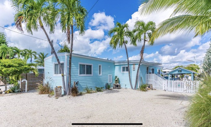 Key Largo Village Casa | Canal Front with Bay Access Home and private sandy beach.