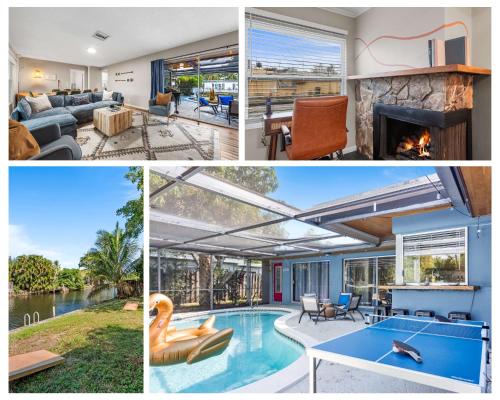 Fort Lauderdale Casa | Canal views featuring indoor pool