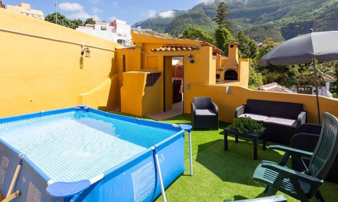 Los Realejos Cabaña | Chalet Casa Canaria vistas al mar, jacuzzi y piscina ofertas para tu vacaciones