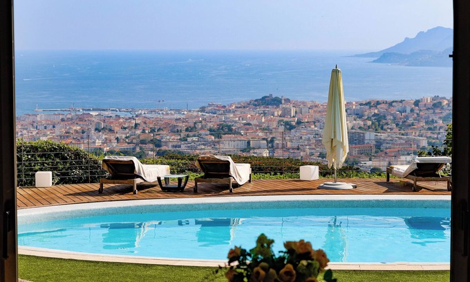 Le Cannet Villa | CANNES CALIFORNIE ATYPICAL VILLA PANORAMIC SEA VIEW