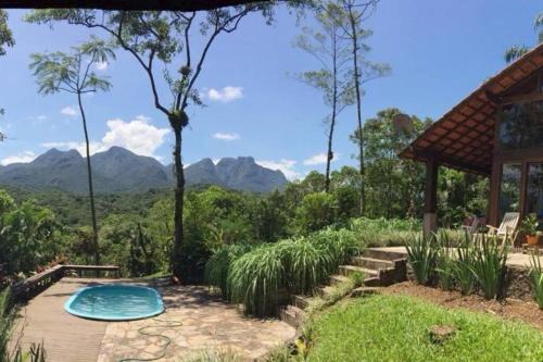 Morretes Chalet De Esquí | Cantinho do Bem - Lindo Chalé com piscina exclusiva e vista pra Serra do Mar!