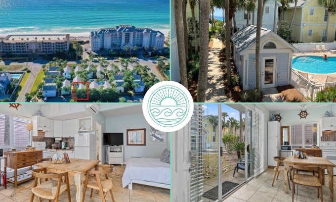 Crystal Beach Cabaña | Cap’s Cottage14B Beachwalk Pool Beach Setups