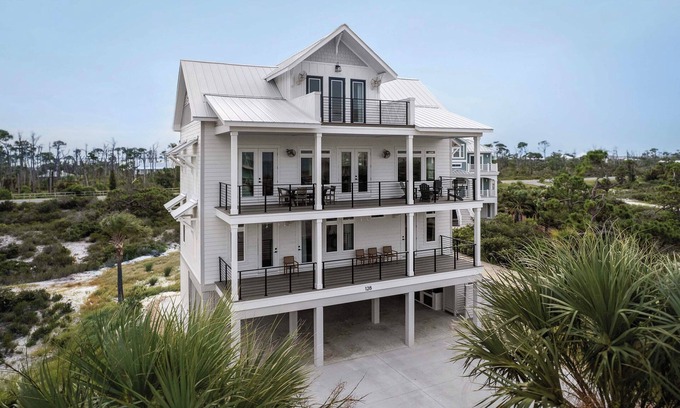 Cape San Blas Casa | Cape San Blas Gem w/Sunrise + Sunset Views