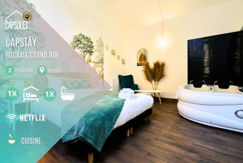 Roubaix Apartamento | Capstay Roubaix I Grande Rue - Jacuzzi - Netflix
