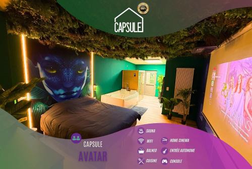 Cuesmes Apartamento | Capsule Avatar - Balneo Sauna Projecteur Nintendo