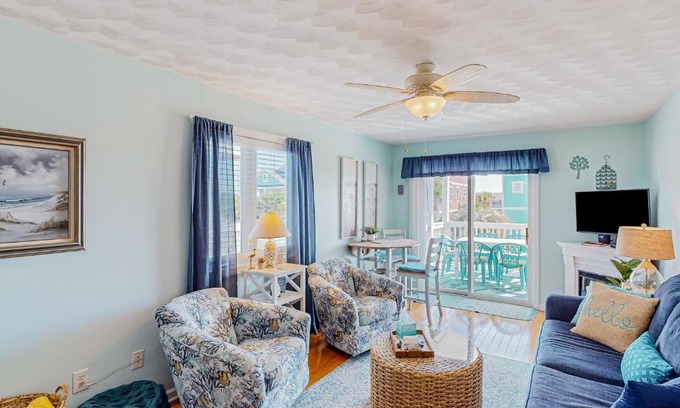 Holden Beach Apartamento | Captain's Villa 9-C Sunshine Ally