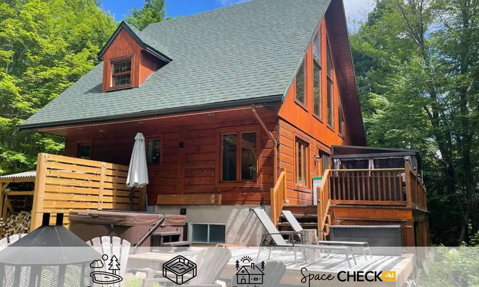 Saint-Calixte Chalet De Esquí | Cardinal de Beauvoir ♥ Spa ☼ Bord de Lac ↟ Foyer
